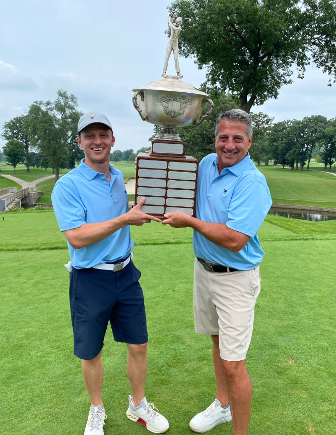 My dad & I after our first tournament win together